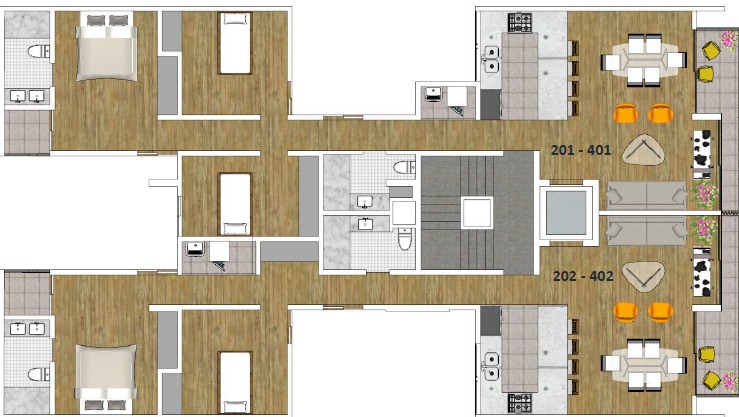 Batallón Callao Sur · Flat 201 / 301 / 401